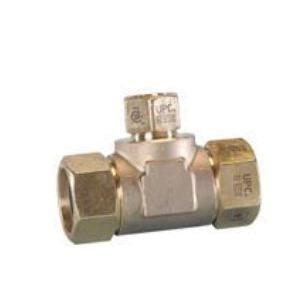 TracPipe® AutoFlare Brass Reducer Tee Fitting, 1 inch x 1 inch x 1/2 inch