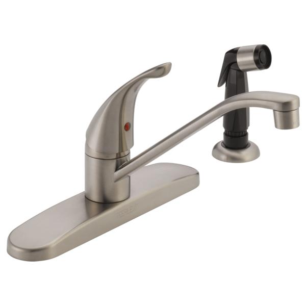 PEERLESS® P115LF-SS Kitchen Faucet, Deck, Yes, Stainless