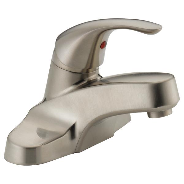 PEERLESS® P188620LF-BN Bathroom Faucet, 2-Handle, Deck, Single-Handle, Push Pop-Up, Brushed Nickel