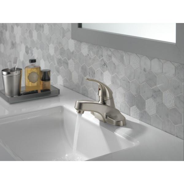 PEERLESS® P188620LF-BN Bathroom Faucet, 2-Handle, Deck, Single-Handle, Push Pop-Up, Brushed Nickel thumbnail 4