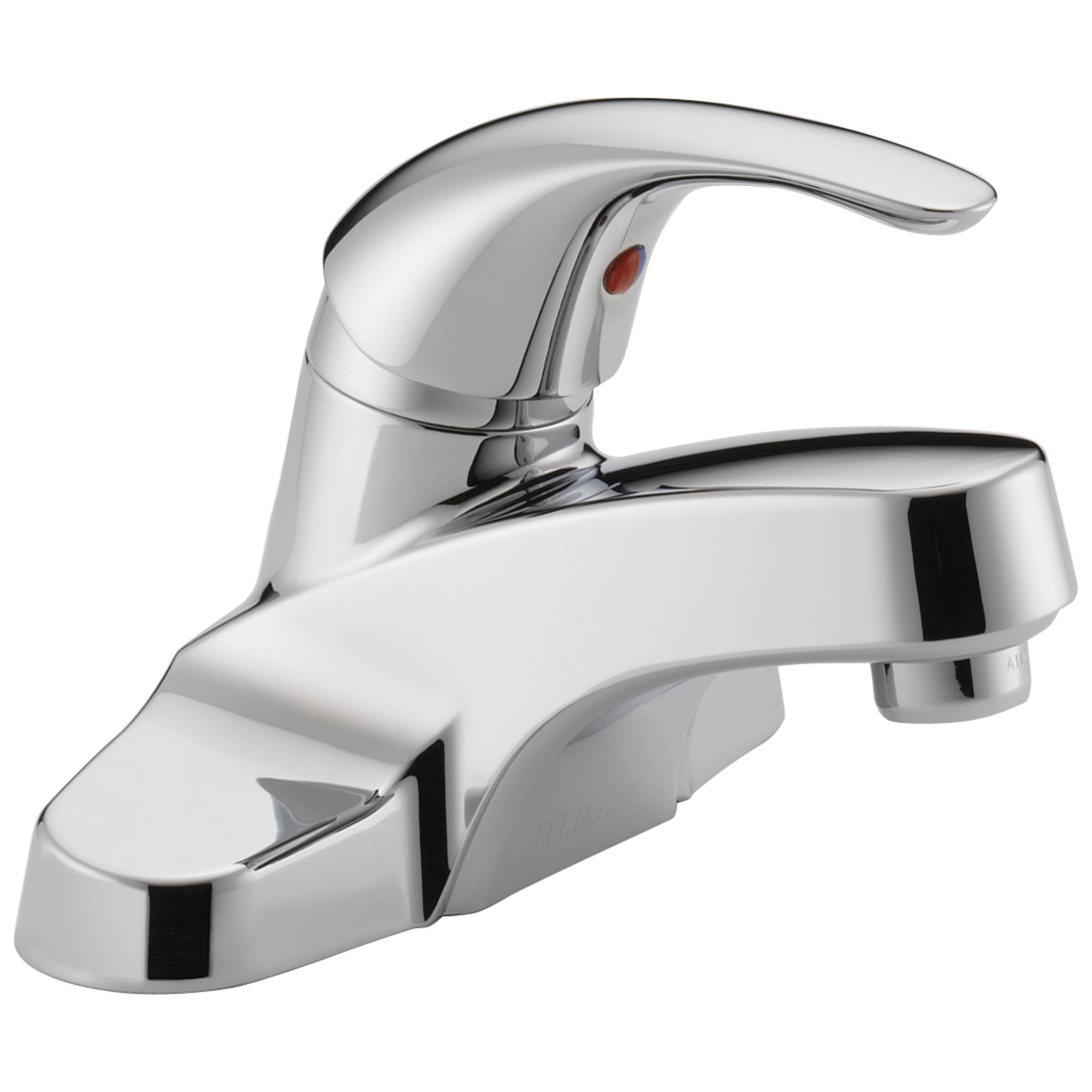 Centerset Lavatory Faucet, 1.5 gpm, 4 in Center, Chrome Plated, 1 Handle, Commercial thumbnail 2