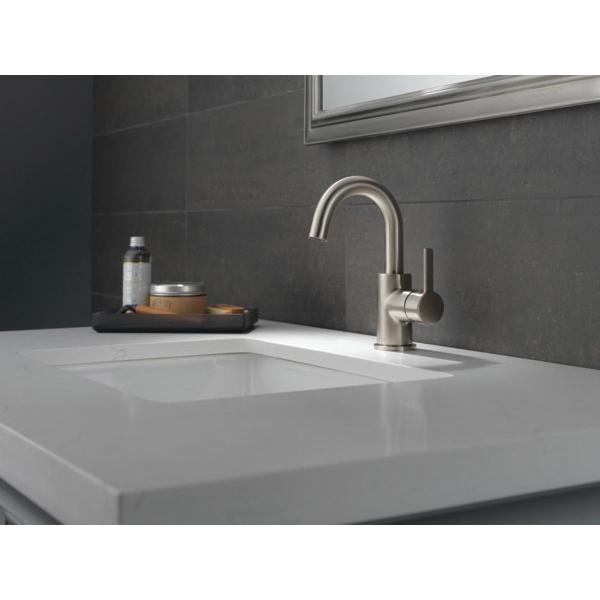 PEERLESS® Precept® P191102LF-BN Bathroom Sink Faucet, 1-Handle, Deck, Centerset, Pop-Up, Brushed Nickel