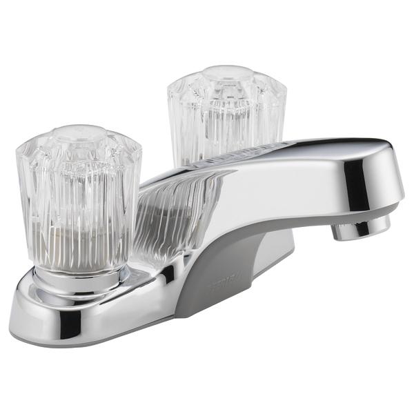 PEERLESS® Core Two Handle Lavatory Faucet with Pop-Up Drain, 4 in Centerset, Chrome