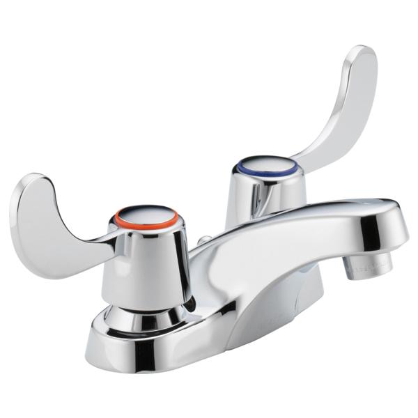 PEERLESS® Core Two Handle Lavatory Faucet with Grid Drain, 4 in Centerset, Chrome thumbnail 2