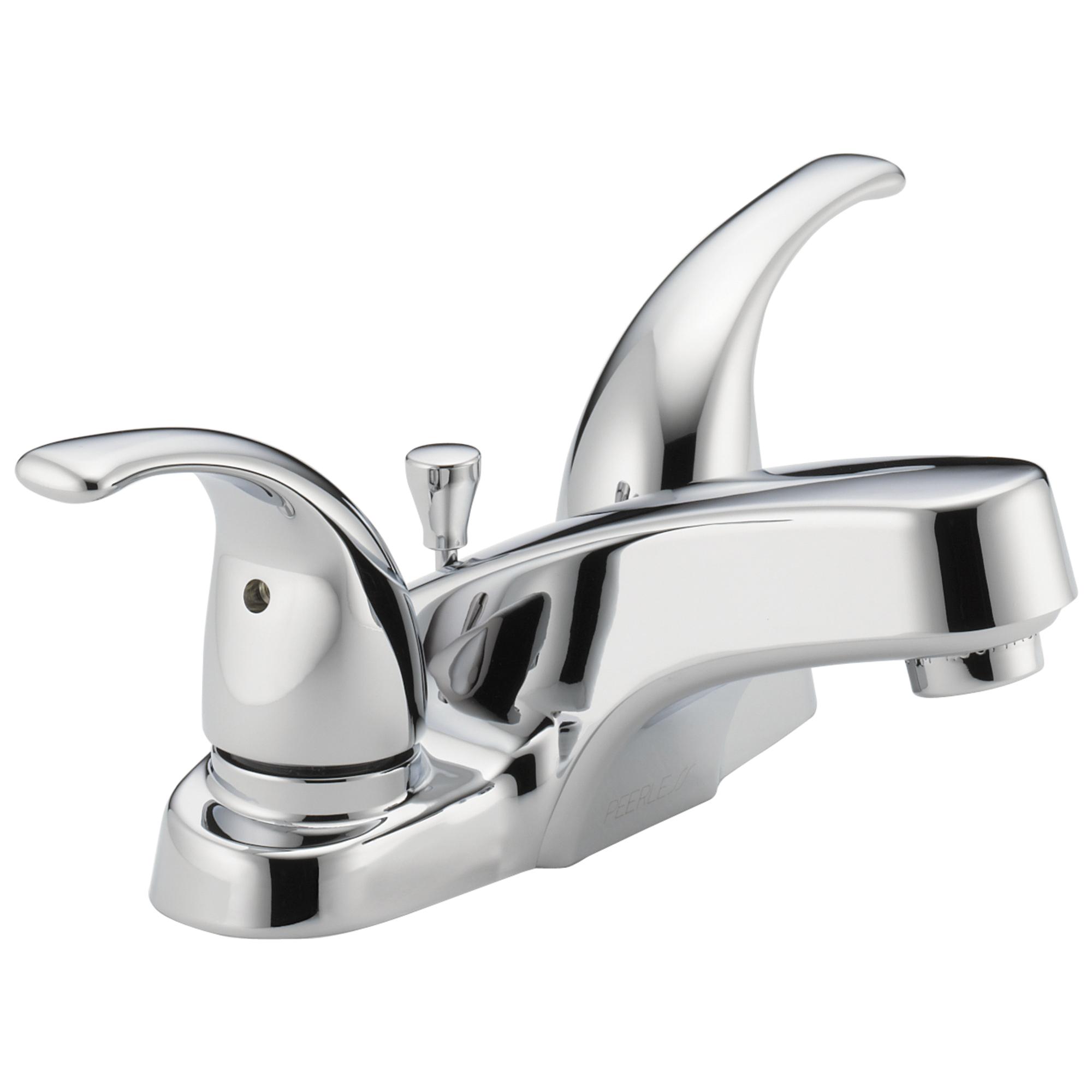 PEERLESS® Tunbridge® P299628LF Bathroom Faucet, 2-Handle, Centerset, Pop-Up, Chrome