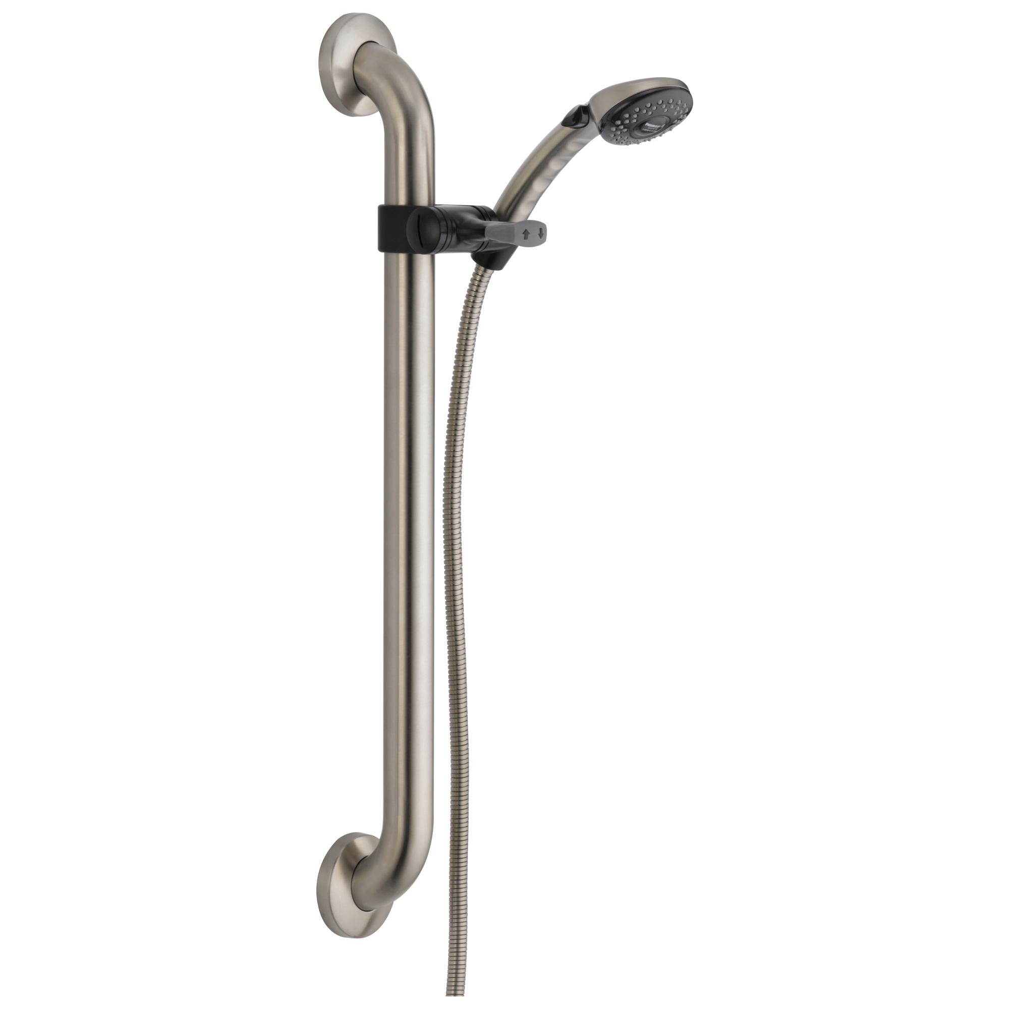 PEERLESS® Choice Hand Shower, 3-1/16 in Dia Head, 1.5 gpm, 60 in L Hose, Brushed Nickel thumbnail 3