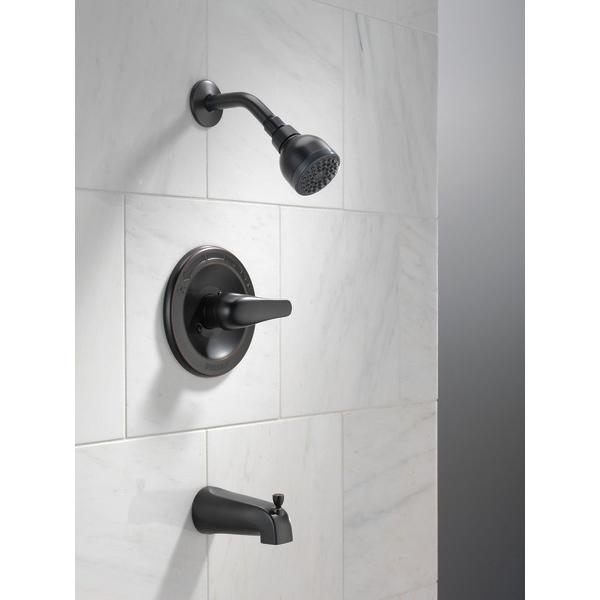 PEERLESS® Core Single Handle Pressure Balanced Tub and Shower Trim Only, Oil Rubbed Bronze thumbnail 3