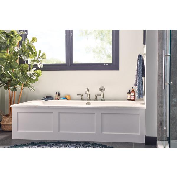 PEERLESS® Westchester® PTT4523-BN Roman Tub Trim Kit With Handshower, 4-Faucet Hole, Brass, Brushed Nickel, 1.75 gpm thumbnail 2