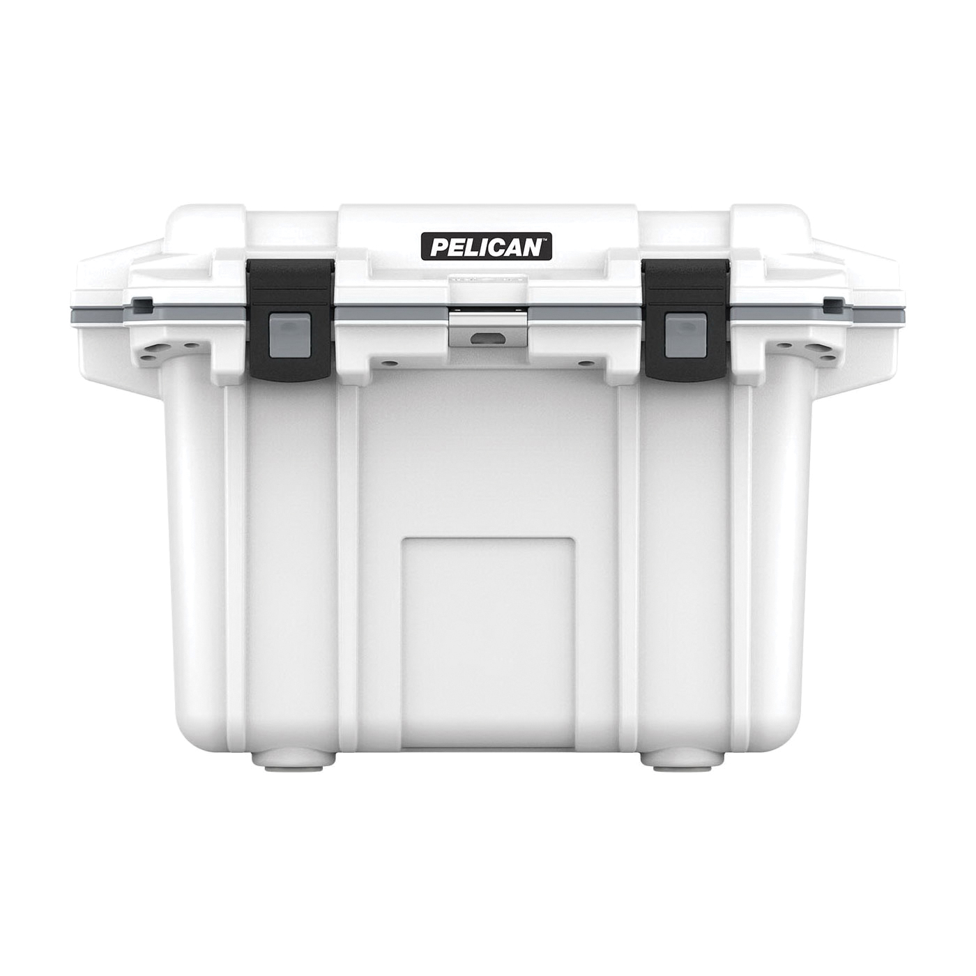 PELICAN™ 50Q-1-WHTGRY Elite Cooler, 52.87 qt Volume, 38 Can, 2 in Thick Insulation, Press/Pull Latch Closure