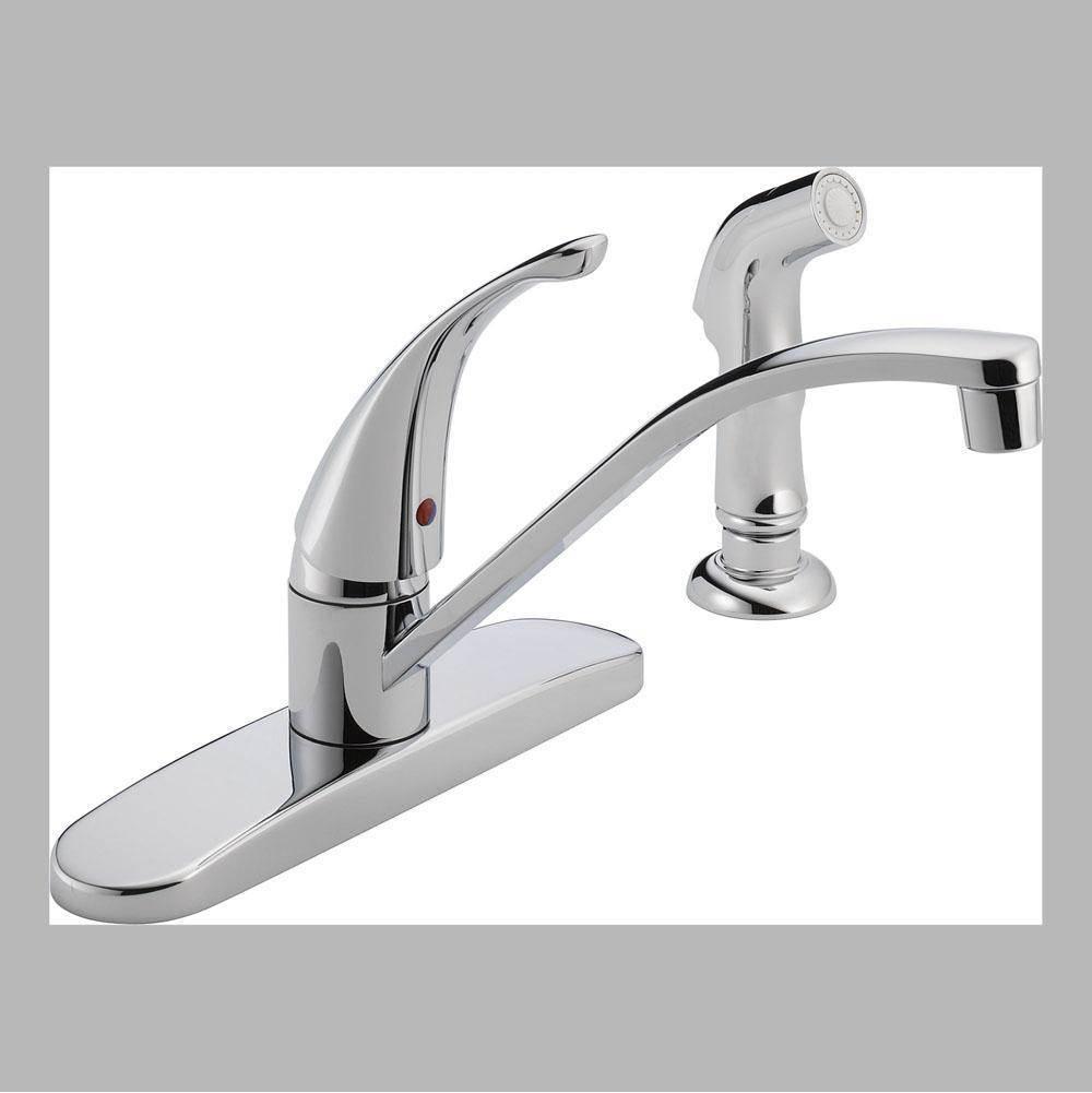 PEERLESS® Choice P188500LF Kitchen Faucet, Deck, Single Handle, With Side Spray, Chrome thumbnail 3