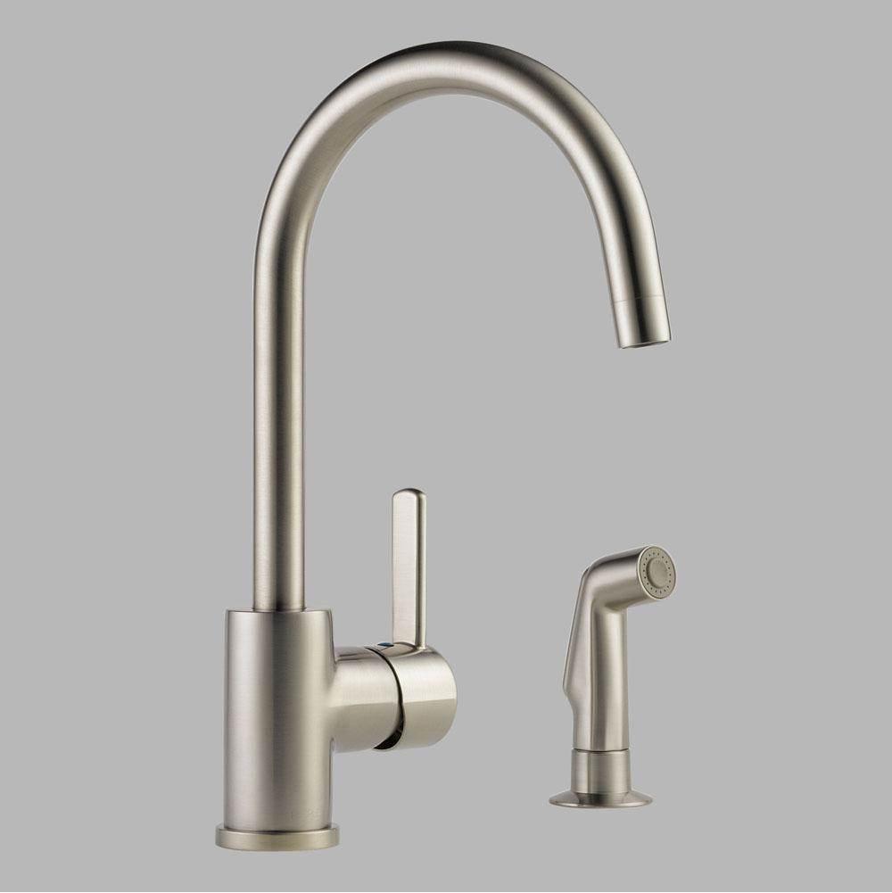 PEERLESS® P199152LF-SS Kitchen Faucet With Spray, 1.8 gpm, Stainless Steel, 1 Handles, Import thumbnail 3