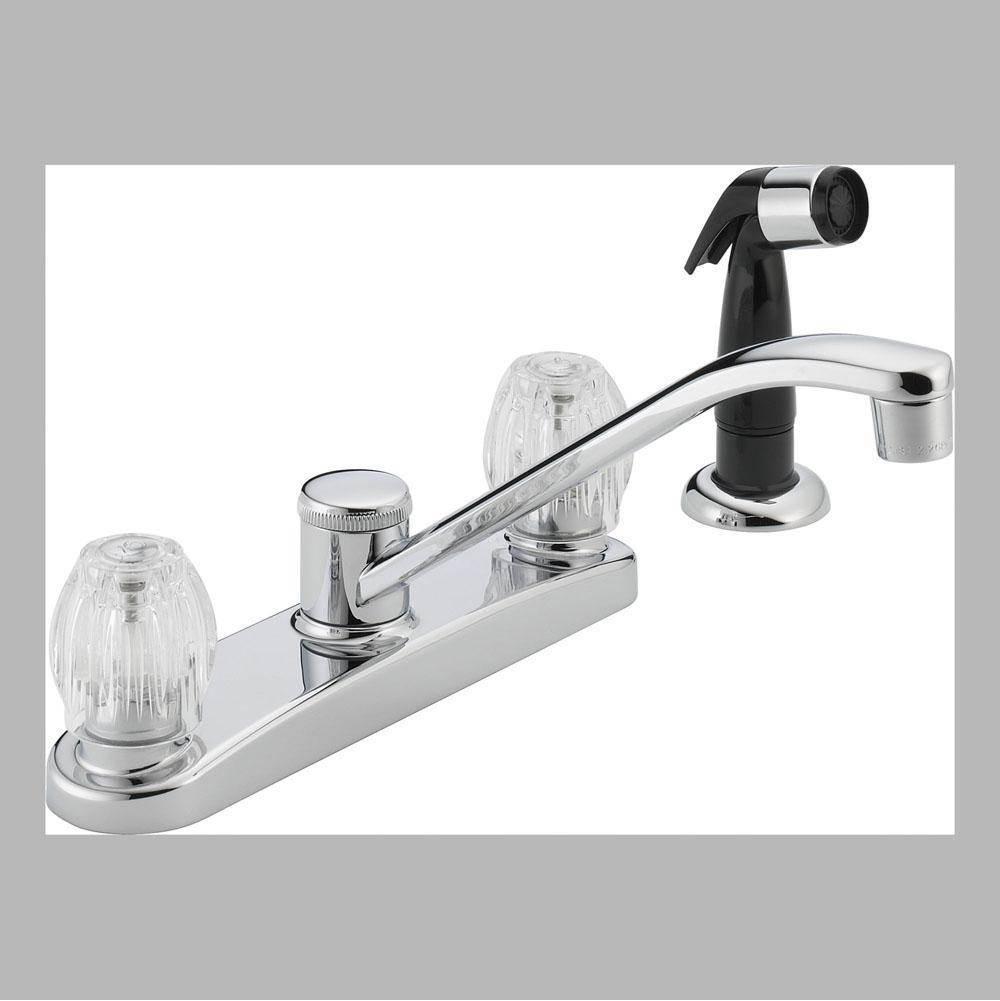 PEERLESS® Core® P225LF Kitchen Faucet, Deck, Centerset, With Side Spray, Chrome thumbnail 3