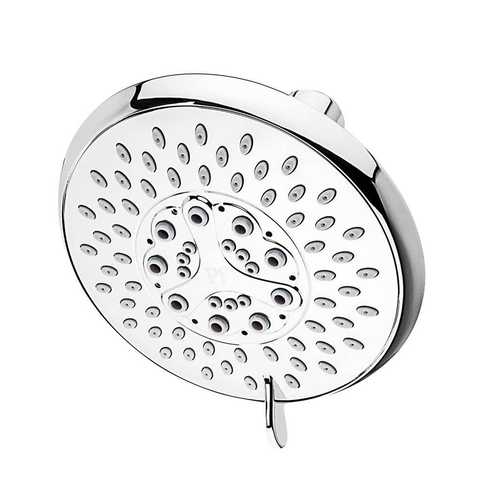 PfISTER® Modern 5 inch Round Multi-Function Showerhead, 1.8 gpm, 12-Pack, Polished Chrome