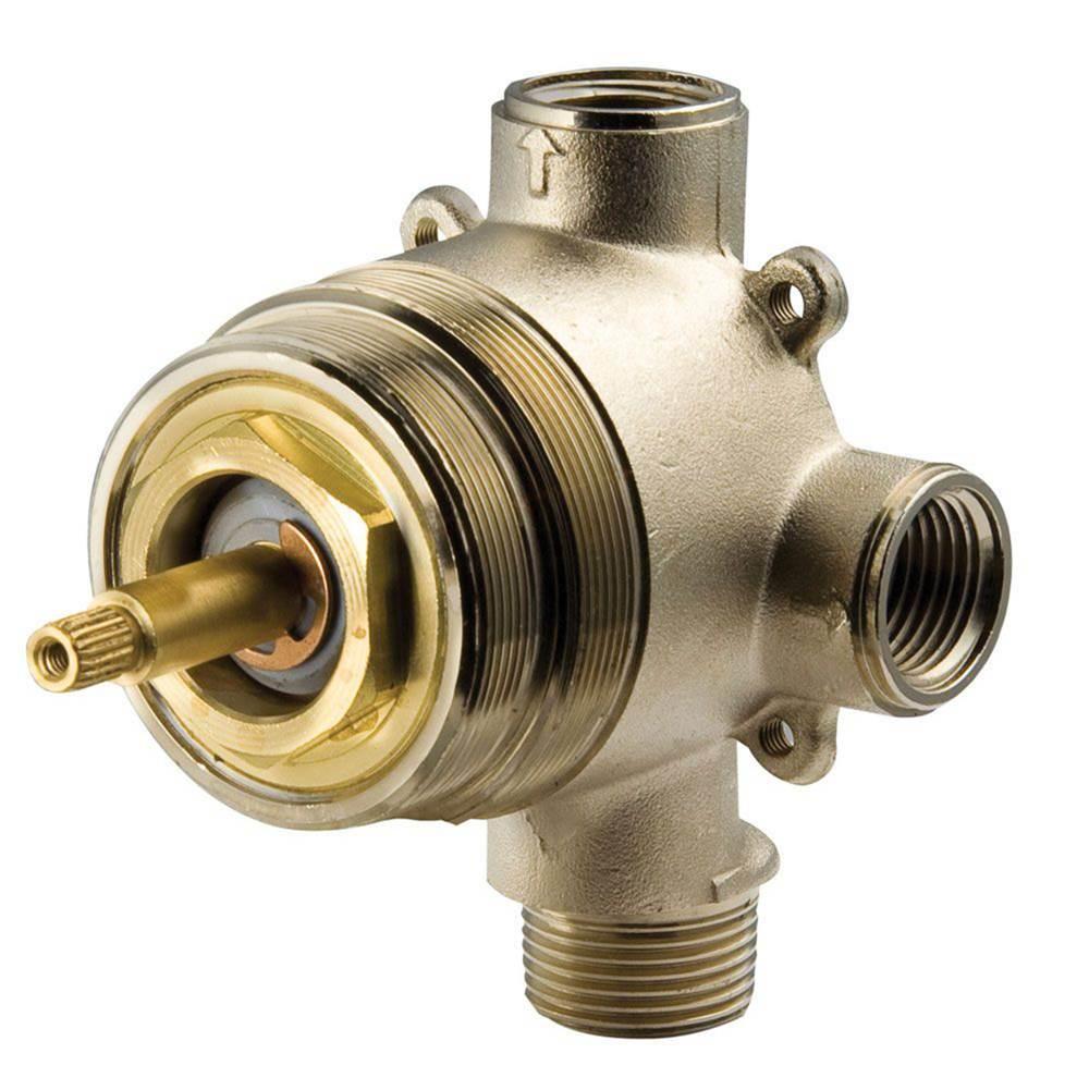 Pfister 016-600A 3 Port Thermostatic Diverter Valve, 3/4-14 NPT Inlet x 3/4-14 NPT Outlet