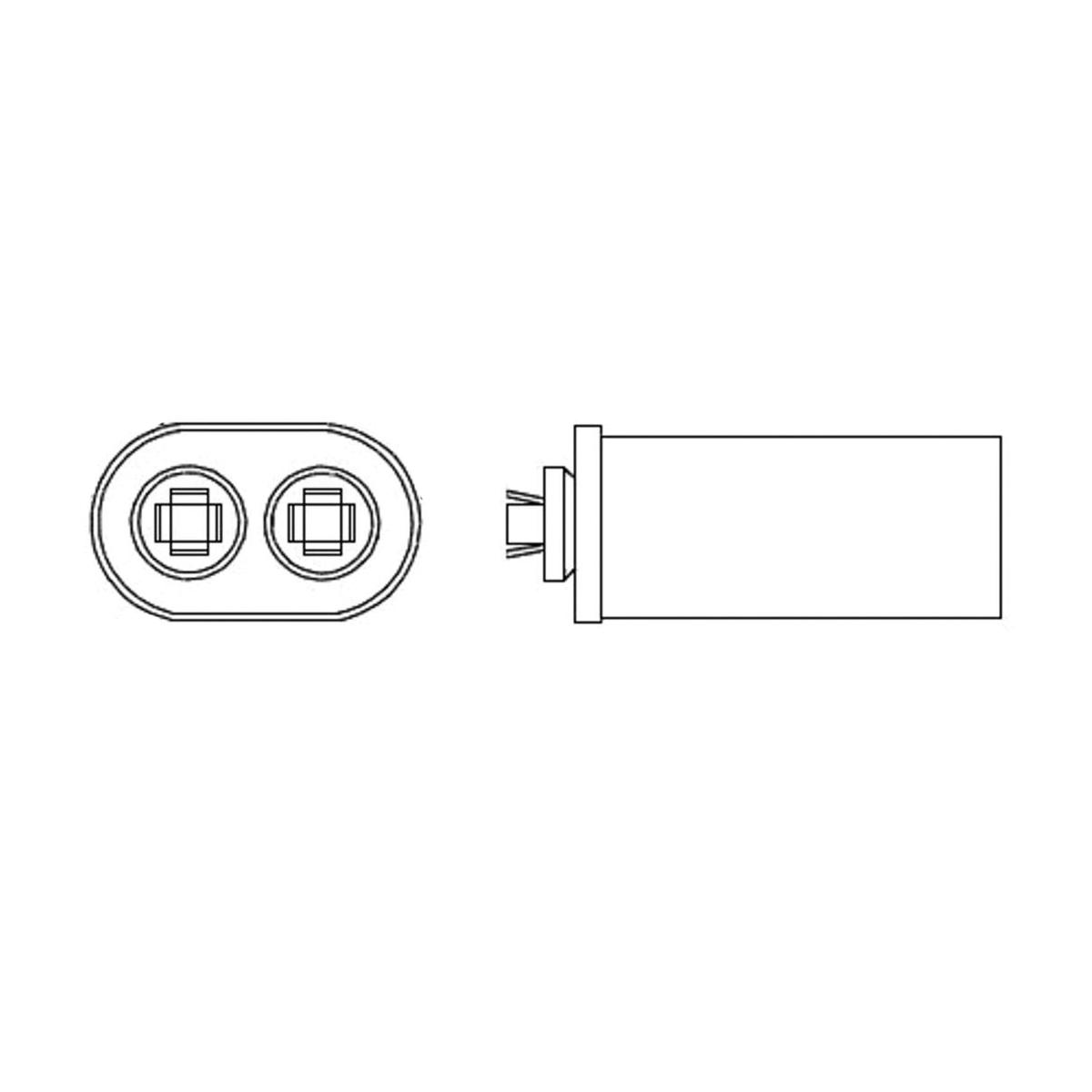 PROTECH™ Single Oval Capacitor, 25 MFD, 440VAC