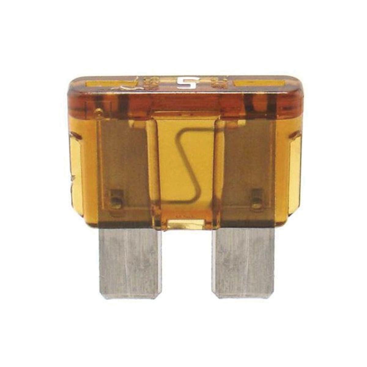 Rheem 44-ATC5 Automotive Fast-Acting Blade Fuse, 5A, 36VAC; 5/Pack