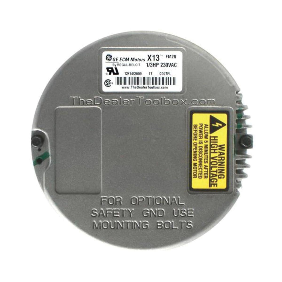 Rheem® X-13 Blank Direct Drive Variable Speed 1-Phase Blower Motor, 600 - 1100 rpm, 1/3 HP, 208 - 230V
