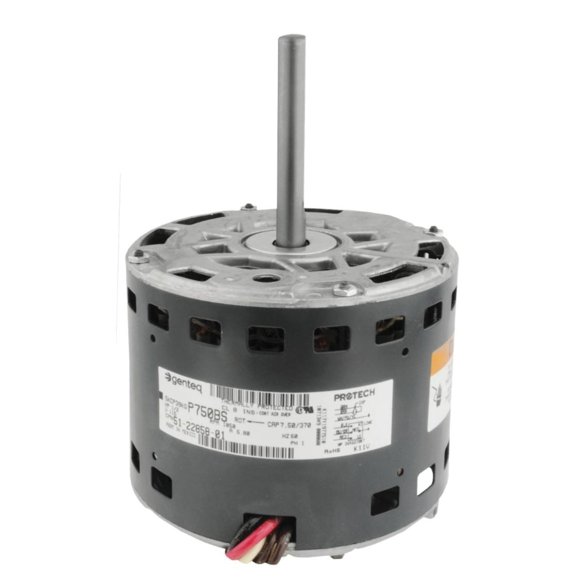 GE Indoor Direct Drive 3-Speed 1-Phase Counterclockwise Blower Motor, 1075 rpm, 1/2 HP, 120V