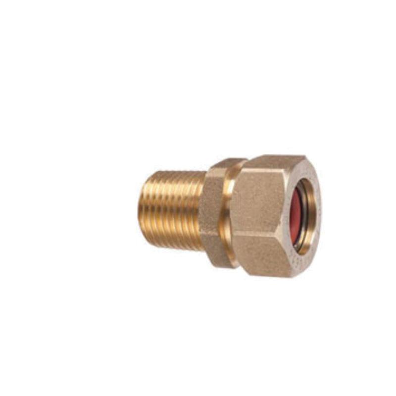Pro-Flex® PFMF-1212 Adapter, 1/2 in MNPT x 3/8 in FNPT, Brass