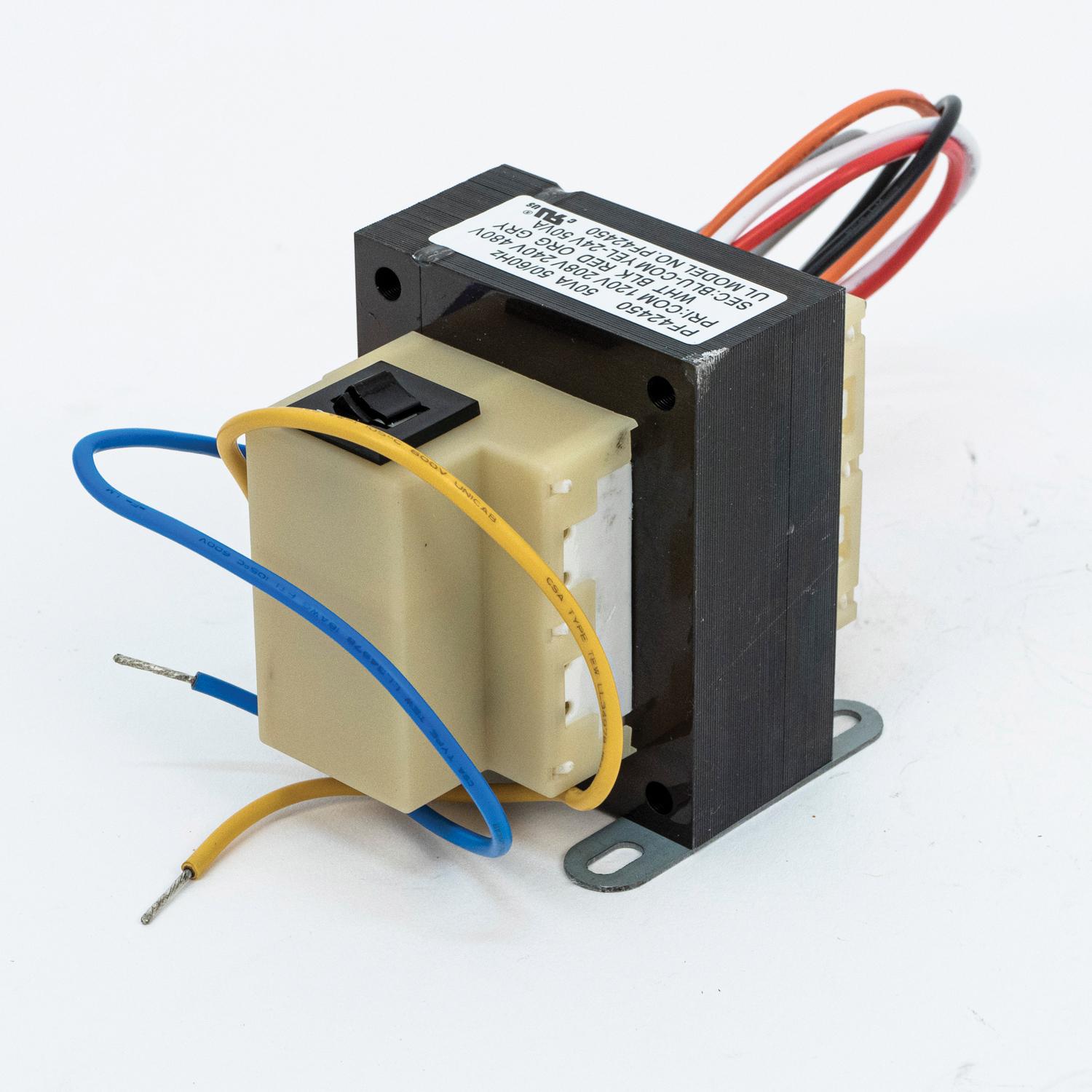 Packard PF42450 Foot-Mount Transformer, 20/208/240/480 V Primary, 24 V Secondary
