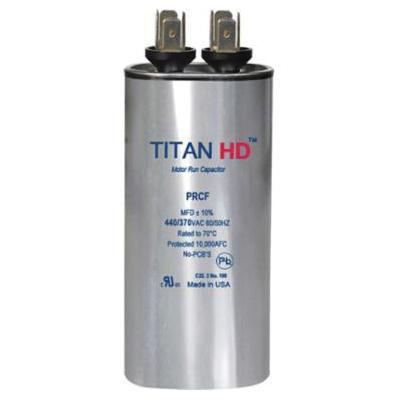 Packard PRCF Series PRCF35A Motor Single Run Capacitor, MFD Rating: 35 uF, 440 VAC, Round, 1-3/4 in Dia, 3-3/4 in H
