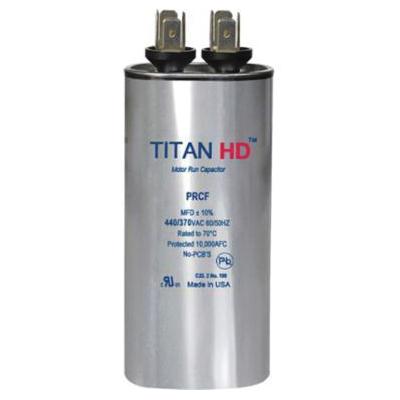 Packard PRCF Series PRCF50A Motor Single Run Capacitor, MFD Rating: 50 uF, 440 VAC, Round, 2 in Dia, 3.88 in H