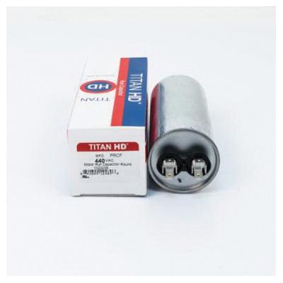 Packard PRCF Series PRCF80A Motor Single Run Capacitor, MFD Rating: 80 uF, 440 VAC, Round, 2 in Dia, 4-3/4 in H