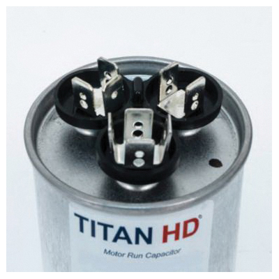 Packard PRCFD Series PRCFD3075A Motor Dual Run Capacitor, MFD Rating: 30+7.5 uF, 440 V, Round, 2 in Dia, 2.88 in H