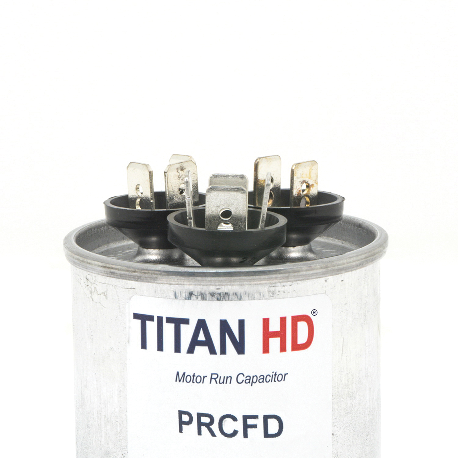 Packard PRCFD Series PRCFD4075A Motor Dual Run Capacitor, MFD Rating: 40+7.5 uF, 440 V, Round, 2 in Dia, 3.88 in H