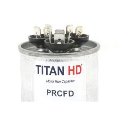 Packard PRCFD Series PRCFD605A Motor Dual Run Capacitor, MFD Rating: 60+5 uF, 440 VAC, Round, 2-1/2 in Dia, 2.88 in H