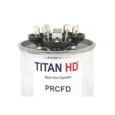 Packard PRCFD Series PRCFD805A Motor Dual Run Capacitor, MFD Rating: 80+5 uF, 440 VAC, Round, 2-1/2 in Dia, 3.91 in H