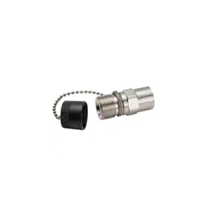 Parker® 1141-63 Quick-Coupling Nipple, 1/4-18 FNPTF x 1/4-18 FNPTF, Stainless Steel