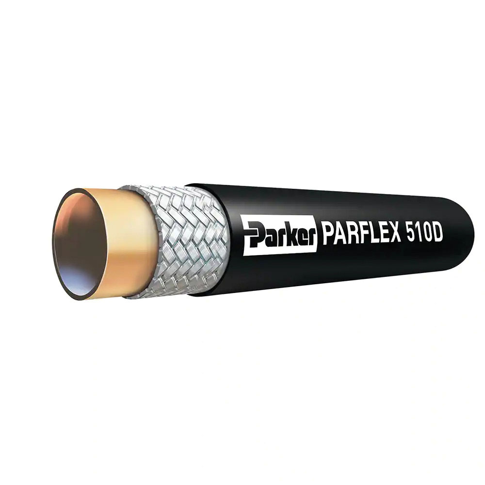 Parker® 510D-6 Hydraulic Hose, 2250 psi, Nylon Tube, Black