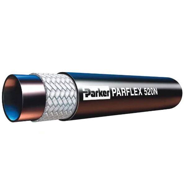Parker® 56 Series 520N-4 Hydraulic Hose, 5000 psi, Nylon Tube, Black