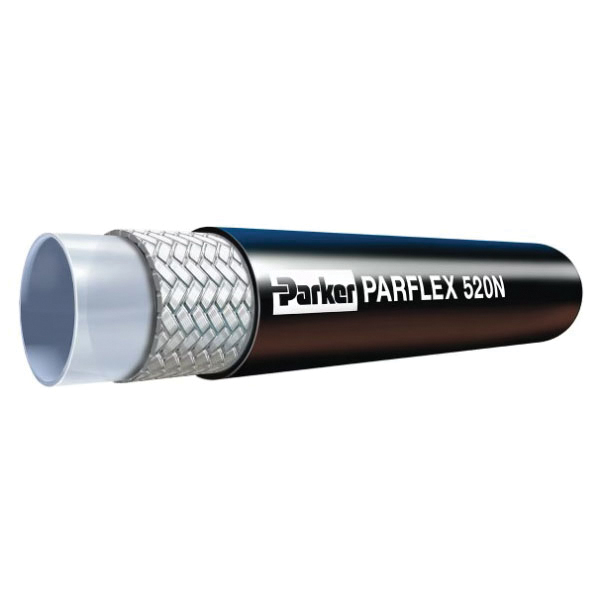 Parker® 520N Series 520N-8 Hydraulic Hose, 3500 psi, Nylon Tube, Black