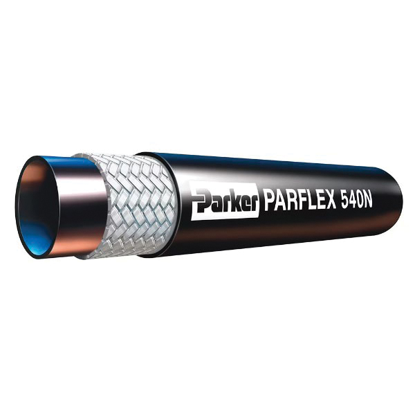 Parker® 540N Series 540N-5 General Purpose Hose With Matte Cover, 2500 psi, Nylon Tube, Black