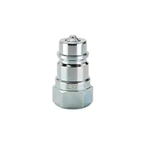 Parker® 6602-8-10 Quick-Coupling Nipple, 1/2-14, FNPTF Connection, 4000 psi Pressure, -40 to 250 deg F, Steel