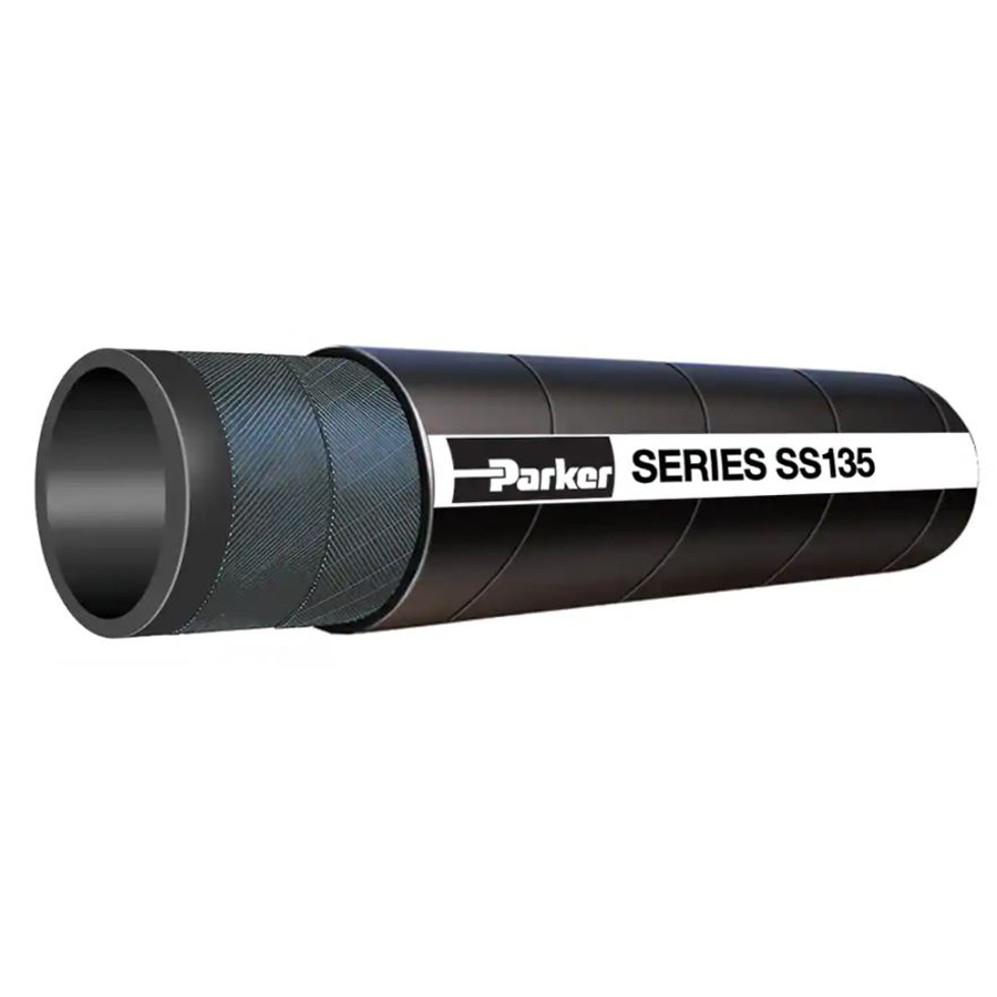 Parker® WILDCATTER® SS135-4500 Dry Cement Material Handling Hose, 4-1/2 in ID, 5 in OD, 100 ft L, 65 psi Pressure
