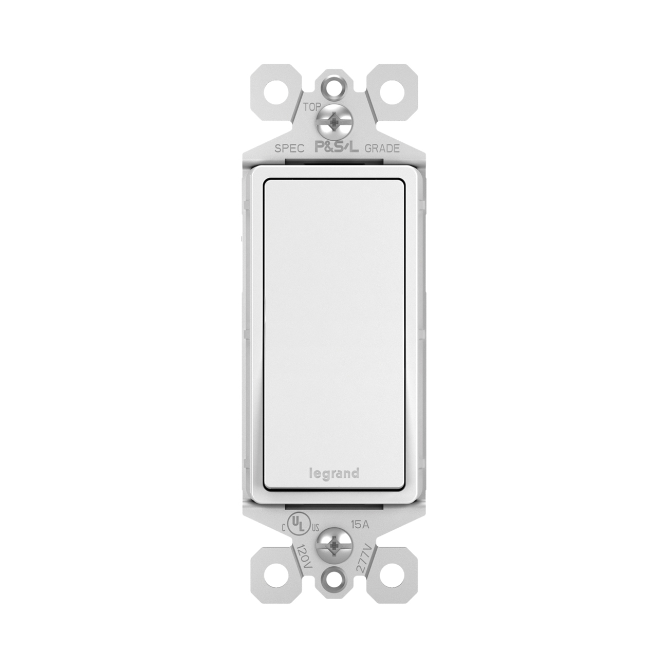 Pass & Seymour® radiant® TM873W 3-Way Switch, 120/125 VAC, 15 A thumbnail 2