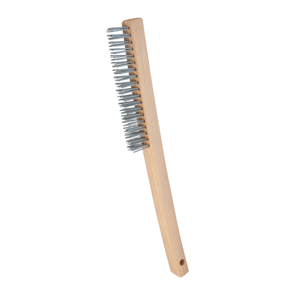 Performance Tool® W1152 Utility Wire Brush, Steel Bristle, Solid Wood Handle