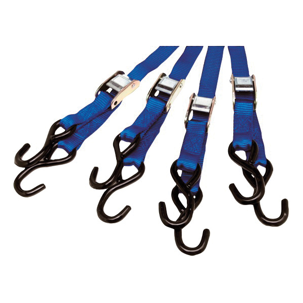 Performance Tool® W1446 Auto-Locking Tie Down, 1 in W, 6 ft Max L, Nylon Strap, 400 lb Load, Hook End Fitting