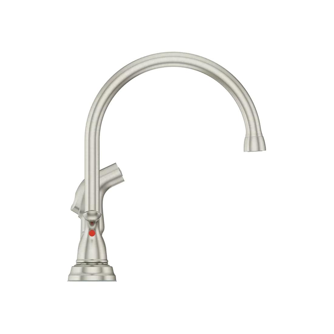 PfISTER® Pfirst 2 Handle Kitchen Faucet with Side Spray, Stainless Steel thumbnail 4