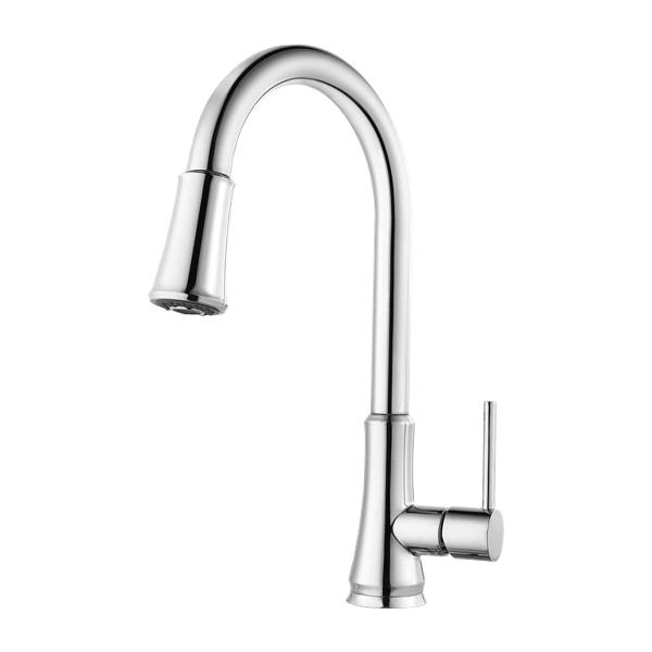 PfISTER® Pfirst 1 Handle Pull-Down Kitchen Faucet, Polished Chrome