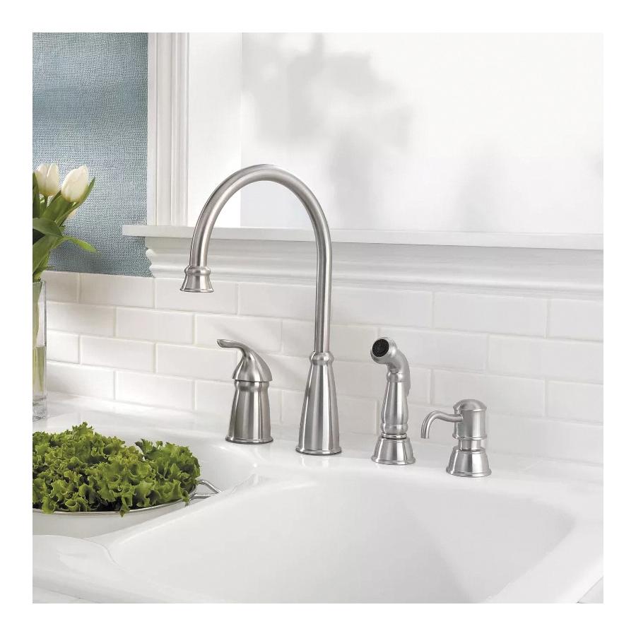 PfISTER® Avalon 26 Professional Grade Single Handle Kitchen Faucet, 1.8 gpm, Stainless Steel