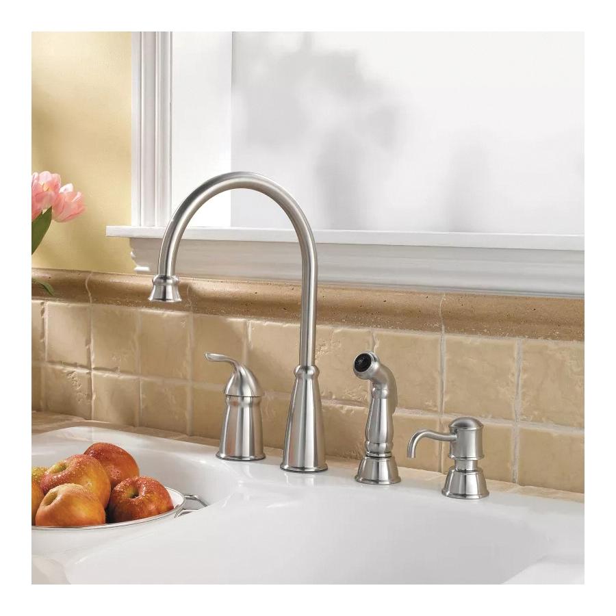 PfISTER® Avalon 26 Professional Grade Single Handle Kitchen Faucet, 1.8 gpm, Stainless Steel thumbnail 2