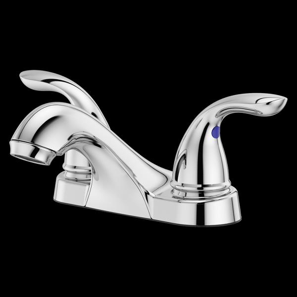 PfISTER® Pfirst 2-Handle Centerset Bathroom Faucet with Push-Seal Drain, Polished Chrome
