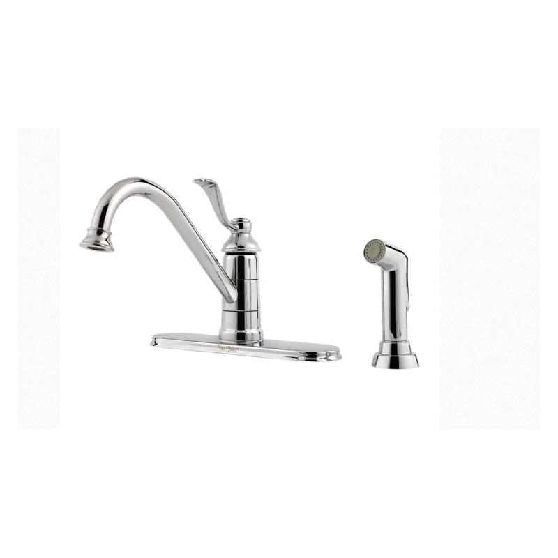 PfISTER® Portland Deck Mount Professional Grade Kitchen Faucet, 1.8 gpm, 1 Handle, Polished Chrome