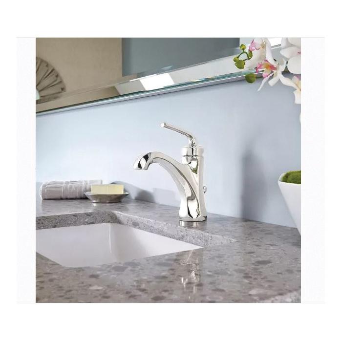 PfISTER® Arterra™ LG42-DE0D Single Control Bathroom Faucet, 1-Handle, Deck, Single-Handle, Pop-Up, Polished Nickel thumbnail 2