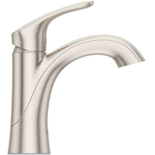 PfISTER® Weller 1 Handle Bathroom Faucet with Push-Seal Drain, Brushed Nickel