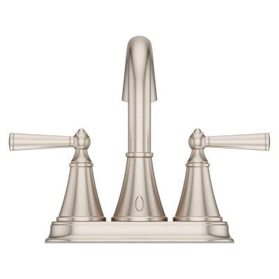 PfISTER® Saxton 2-Handle Centerset Lavatory Faucet with Push-Seal Drain, Brushed Nickel
